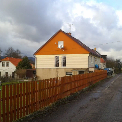 Okál typ 117/38 Instalace terasových dveří do štítu.
